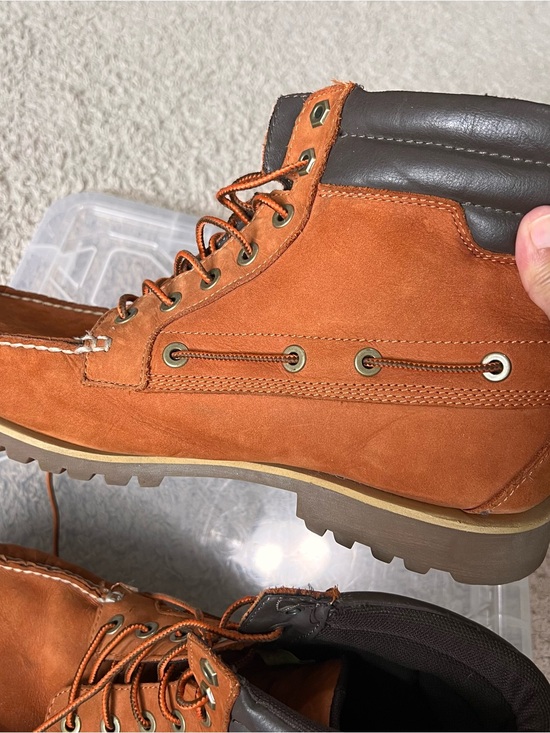 Timberland Oakwell 7-Eye Moc Toe Boots Orange Size 12M main image 9